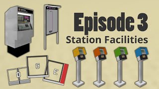 Station Facilities  Minecraft Transit Railway Tutorials Episode 3 [upl. by Bale]