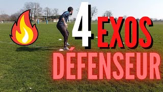 4 EXERCICES SPÉCIFIQUES DÉFENSEUR CENTRAL ⚽⚽ [upl. by Eitsrik]