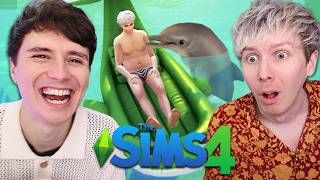 WE GET A PET DOLPHIN  Dan and Phil play The Sims 4 Season 2 18 [upl. by Durno]