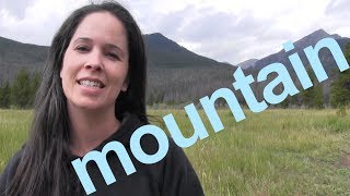 How to Say MOUNTAIN and SENTENCE  American English [upl. by Mccandless986]