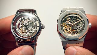 Can You Tell The Difference Cheap vs Expensive Skeleton Watches  Watchfinder amp Co [upl. by Devondra429]