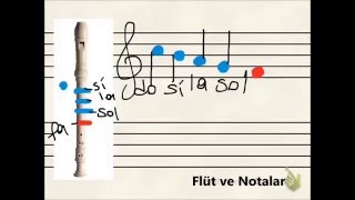 Flüt Dersi 1 Üzerinde Notaların Gösterimi Berk YAYMAN [upl. by Pomeroy]