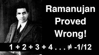 Ramanujan proved wrong 1  2  3  4    ≠ 112 [upl. by Halden]