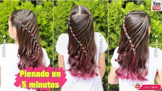 💕 PEINADO FÁCIL EN 5 MINUTOS • Easy 5 MINUTE Hairstyle  Wilvita 💕 [upl. by Leinad709]