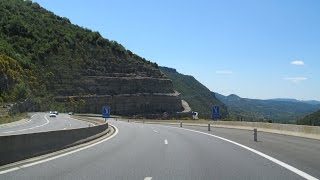 France A75 Millau  Montpellier Pas de lEscalette [upl. by Othella168]