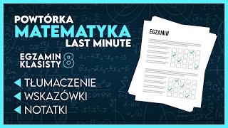 MATEMATYKA  To musisz powtórzyć  Egzamin Ósmoklasisty 2025 [upl. by Dlorad859]