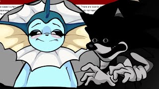 FNF Vaporeon vs Sonicexe  Disturbance The Disk Origins [upl. by Laniger]