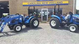 New Holland Boomer vs Workmaster Compact Tractors [upl. by Lowis]