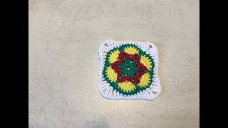 Tuto granny fleur africaine au crochet [upl. by Syd899]