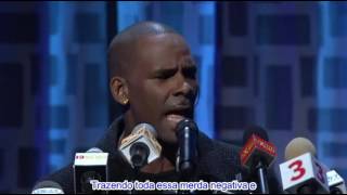 R Kelly  Shut Up Legendado Lyrics at Arsenio Hall 2013 [upl. by Atniuq]