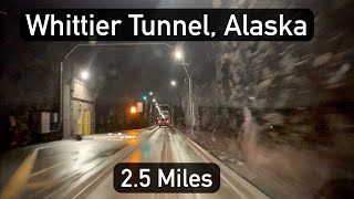 Whittier Tunnel Alaska  A Drive Through the Longest Tunnel in North America [upl. by Azaria]