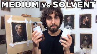 Medium VS Solvent  Art Supplies Explained [upl. by Aidole107]