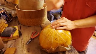 Build a Gourd Banjo  Part 2 of 4 [upl. by Templeton]