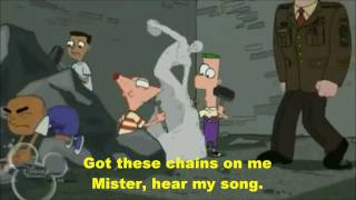 Phineas and FerbChains On Me LyricsHD [upl. by Athenian909]