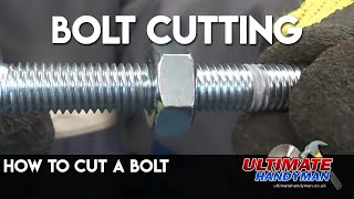 How to cut a bolt [upl. by Dulla]