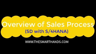 SAP S4HANA SD Training  Overview of Sales Process Video2 [upl. by Yentiw535]