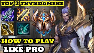 Wild rift tryndamere  Top 2 server tryndamere how to play tryndamere [upl. by Blayze548]