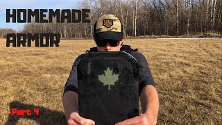 HOMEMADE BODY ARMOR Welding Blanket Fiberglass [upl. by Yebot]