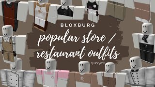 popular store  restaurant outfit codes  bloxburg  roblox [upl. by Press]