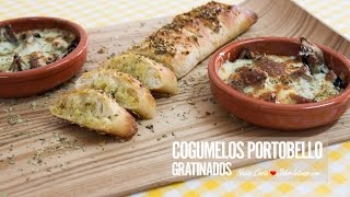 Cogumelos Portobello Gratinados [upl. by Stiegler209]