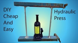 DIY Cheap and Easy Hydraulic Press [upl. by Spohr]