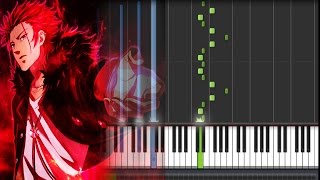 K Project アニメ「K」 OST  Suoh Mikoto Piano Synthesia Tutorial  Sheet [upl. by Refotsirc519]