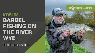 Barbel Fishing On The River Wye  Bolt Rigs For Barbel [upl. by Ahsikyt600]