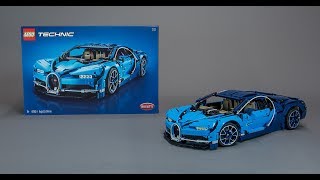 LEGO Technic 42083 Bugatti Chiron BUILD  REVIEW [upl. by Helbonna]