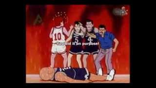 Slam Dunk anime  Sakuragi Hanamichi KillerKO Dunk eng sub [upl. by Castera567]