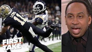 Saints loss to Rams is on the league office  Stephen A  First Take [upl. by Yddeg]