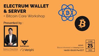 Electrum Wallet and Server  Bitcoin Core Workshop [upl. by Standing]