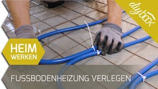 Fußbodenheizung selbst verlegen [upl. by Imehon]