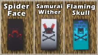 TOP 7 Cool Banner Designs in Minecraft Tutorial 7 [upl. by Eiliak414]