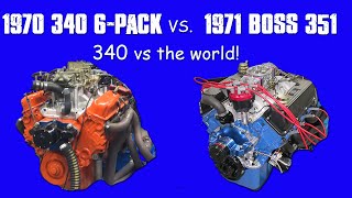 1970 DODGE 340 SIX PACK vs THE WORLD CLASSIC MUSCLECAR MOTORS WHO MADE MORE [upl. by Nyleuqaj]