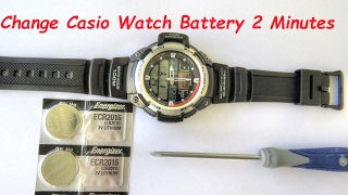 How To Change Casio Watch Batteries In Two Minutes [upl. by Africa992]