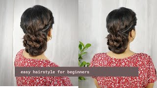 Easy And Simple Hairstyle For BeginnersStep By Step [upl. by Atelokin209]