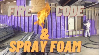 Fire Code and Spray Foam Insulation  Simple Overview with Examples [upl. by Theran256]