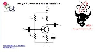 Design a Simple Common Emitter Amplifier [upl. by Vivianne35]