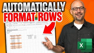 Excel How To Automatically Format Rows [upl. by Madi288]