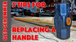 How To Replace A Sledgehammer Or Maul Handle 5 Tips [upl. by Nirot]