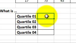 quartiles in excel [upl. by Buseck161]