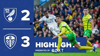 Highlights  Norwich City 23 Leeds United  INCREDIBLE COMEBACK [upl. by Shore]