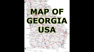 MAP OF GEORGIA USA [upl. by Thorncombe216]