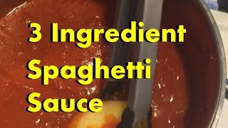 3 Ingredient Recipes Simple Spaghetti Sauce [upl. by Ennaharas137]