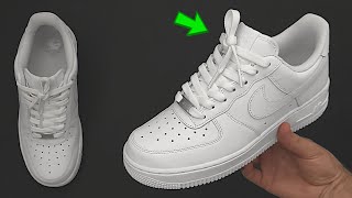 How to Factory Lace Your Nike Air Force 1s  Nike AF1 Factory Knot DS Knot 👟🔥 [upl. by Icram]