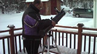 Bushnell 45 inch reflector telescope setupMOV [upl. by Llerihs228]