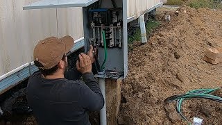 DIY Electrical Service Installation 200 Amp Main Breaker  Electric Service [upl. by Strepphon]