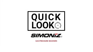 Quicklook  Simoniz Gas Pressure Washers [upl. by Paderna]