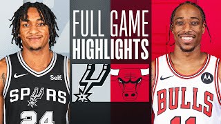 SPURS at BULLS  FULL GAME HIGHLIGHTS  December 21 2023 [upl. by Atsirhcal]