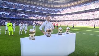 Cristiano Ronaldo offers his fourth Ballon dOr to the Bernabéu [upl. by Kaja]